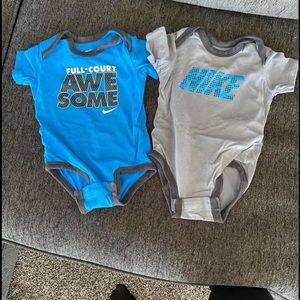3-6 month Nike onesie and hat/sock set